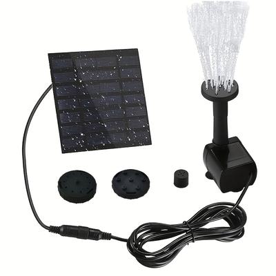 TEMU -powered Mini Fountain, Square Fountain For Landscape Gardening, Extended Line Detachable Fountain For Indoor Use, Outdoor , Outdoor Rv, Without Battery Image