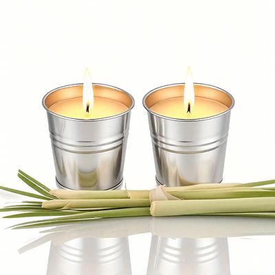 TEMU 2pcs Citronella Candle Outdoor Indoor - Soy Wax Citronella Candle For Garden Patio Family Balcony Camping Backyar Image