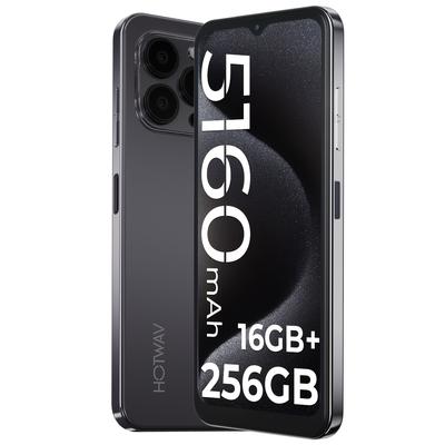TEMU Hotwav Note 13 Pro Smartphone, 6.6 Inch Hd+ Display, 5160mah Battery, Core 8gb + 256gb/1tb Expandable, 13 Phone, Cheap Smartphone 4g, 13mp + 5mp Camera Dual, Face + Fingerprint/otg/gps, Black Image