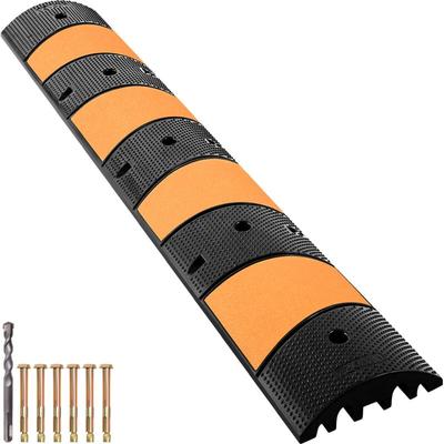 Vevor - Geschwindigkeitsbegrenzungsschwelle aus Gummi,Einzelpackung mit zwei Kanälen,180 cm Image