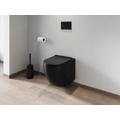 WC sospeso Nero opaco in Ceramica senza flangia - JAVOINE