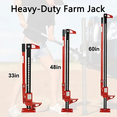 3 Ton Farm Jack, 7000 Lbs Capacity Utility Farm Jack, Universal Heavy-Duty Farm Jack For Atv Utv Suv