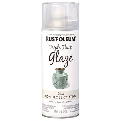 Rust-Oleum Specialty Triple Thick Glaze Spray Paint, High Gloss Clear, 12 oz Aerosol Can (RST301416EA) Each Rust-Oleum® Paints