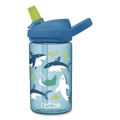 CamelBak Eddy + Kids Water Bottle, Sharks and Rays Design, 14 oz, Multicolor (WLB2472402041) Each CamelBak® Plastic Cups