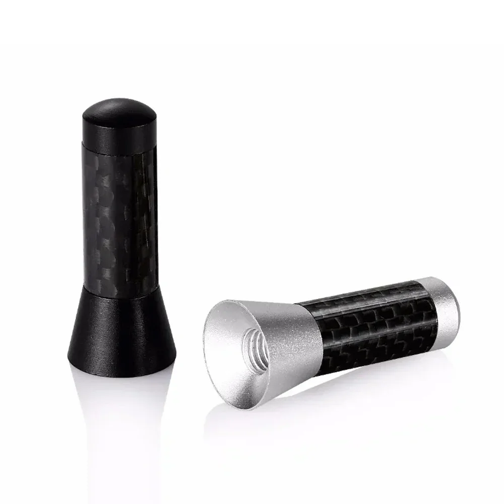3,5 cm Auto Antenne Mini Carbon Faser Radio Kurze Antenne Autos Zubehör Für Acura Audi A4 A3 A6 BMW Smart mitsubishi Image