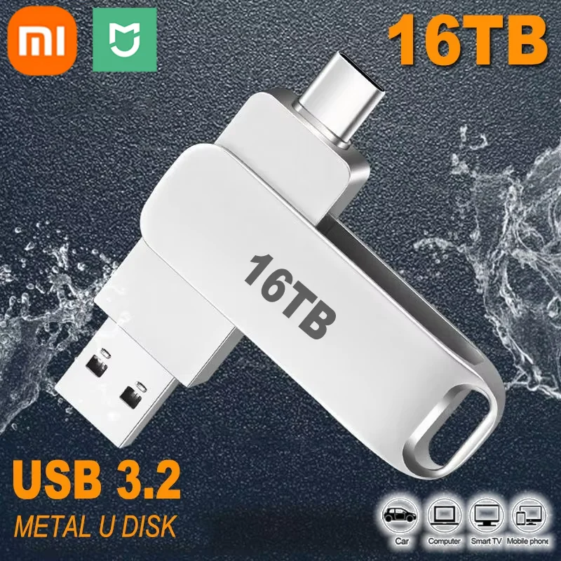 Neue 16 TB USB-Flash-Laufwerk 3,2 High Speed Rotierenden Stift Laufwerk Tragbare SSD Memory Stick Laptops Telefon Für datenspeicher Übertragung Image
