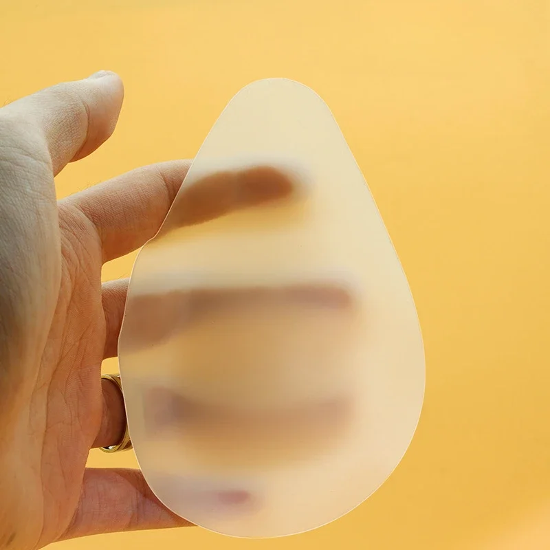 Frauen Lift Ultradünne Brustwarzenabdeckungen Unsichtbare klebrige selbstklebende BH-Pads Silikon-Brustpasties Pads Tröpfchenförmiges Brustpolster Image