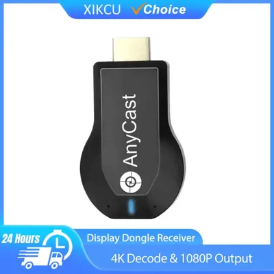 Drahtloser HDMI-kompatibler Empfänger, 4K-Dekodierung und 1080P-Ausgang, Plug-and-Play, tragbar, kompatibel mit PC/Laptop/TV-Box