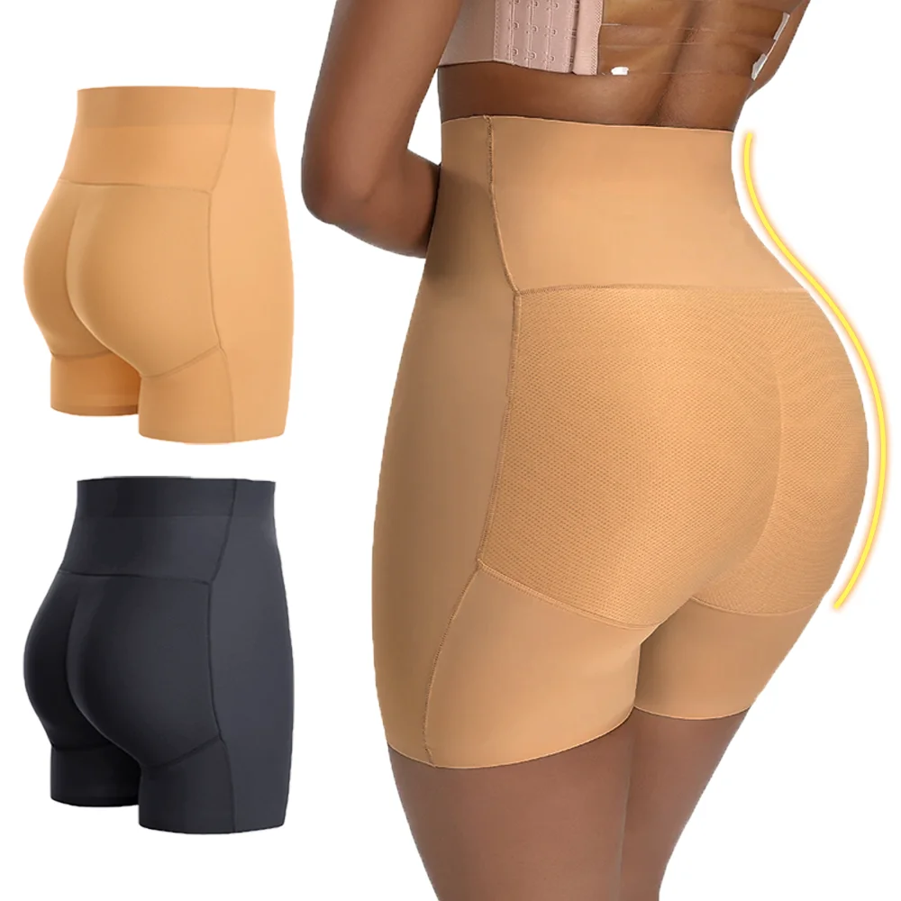 Frauen Gepolsterte Butt Lifter Unterwäsche Butt Enhancer Body Shaper Modellierung Riemen Gefälschte Ass Hip Lift Shapewear Panty Push-Up Höschen Image