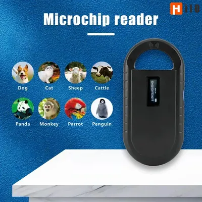 Hilo Handheld-Haustier-ID-Scanner FDX-B Haustierscanner ISO11784/5 134,2 kHz Chip-Transponder Tier-ID USB Hund Katze Pferd Mikrochip-Leser