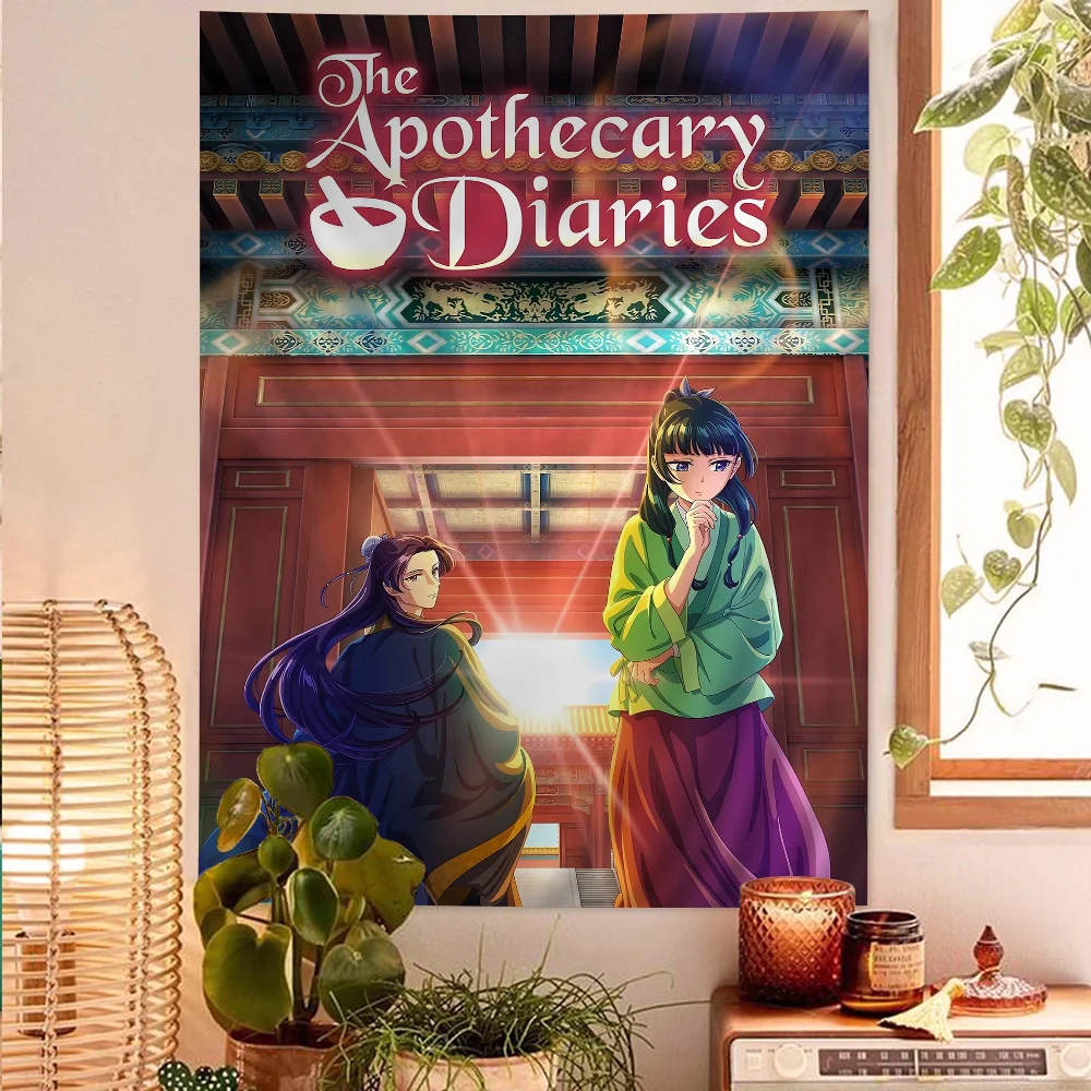 The Apothecary Diaries Anime bedruckter großer Wandteppich zum Aufhängen, Tarot, Hippie-Wandteppiche, Wohnheim, Heimdekoration Image
