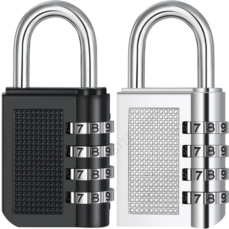 Nouveau métal 4 chiffres Code serrure extérieure étanche cadenas valise bagages Code serrure maison casier Code cadenas salle serrure de sécurité