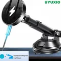 UYUXIO Cruscotto Magnetico Senza Fili Adattatore per Caricabatterie per Auto 15W Parabrezza Supporto per Telefono per Auto per iPhone 16 15 14 Pro Max 12