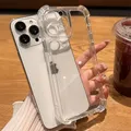 Custodia Armo antiurto trasparente in silicone di lusso per iPhone 16 Pro Max Cover protettiva