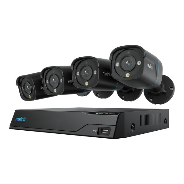 Reolink Smart 8-Channel Network Video Recorder System with 2TB Hard Drive and (4) 8MP 4 mm PoE Bullet Cameras NVS8-8MB4
