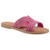 Pantolette TAMARIS, Damen, Gr. 36, pink (fuchsia), Leder, elegant, Schuhe, Blockabsatz, Festtagsschuh, Sommerschuh in funkelnder Optik