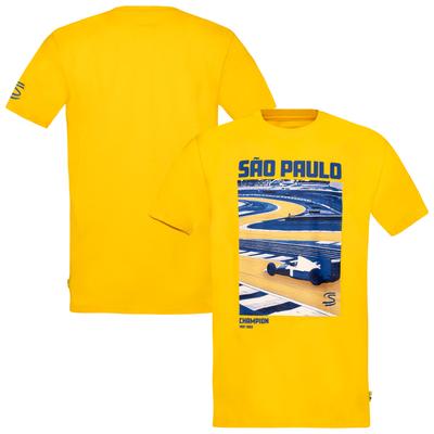 Ayrton Senna Legacy F1 Sao Paulo Circuit Grafik-T-Shirt – Unisex Image