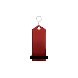 CombiCraft Midi Bumerang Rot, 75 x 30 mm- 5 Stück - Schlüsselanhänger aus massivem Aluminium Image