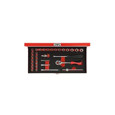 GEDORE red Steckschlüssel-Satz 1/4" 4-13mm 32-teilig, R49014033 Image