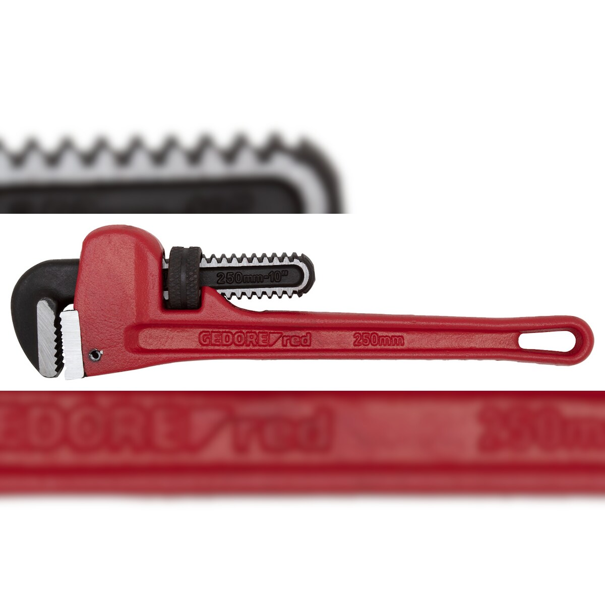 GEDORE red Rohrzange 90° US-Modell 3 Zoll L.450mm, R27160016 Image