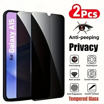 2Pcs Privacy Screen Protectors Tempered Glass for Samsung Galaxy A56 A16 5G A15 A14 A13 A55 A54 A04 A05 A36 Privacy Phone Film