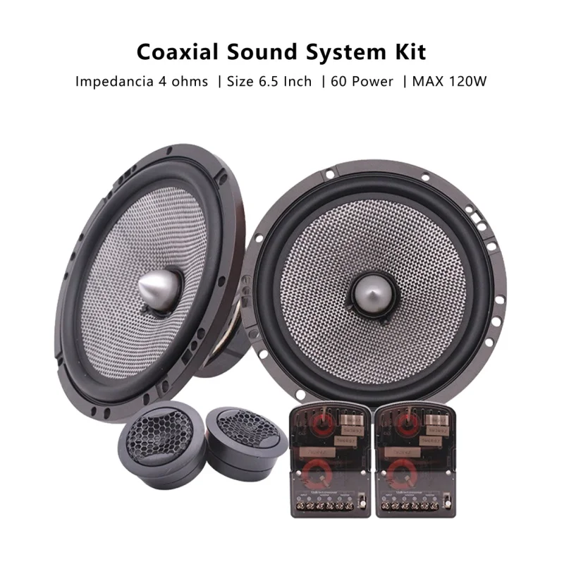 1 Set 12V Universal Car Audio Modification Kit Two Way High Quality High Power Speaker Audio Stereo Car Front Door Speaker Kit