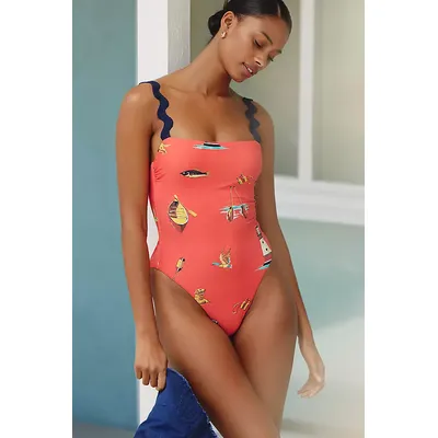 Celandine Nautical Print One-Piece Swimsuit