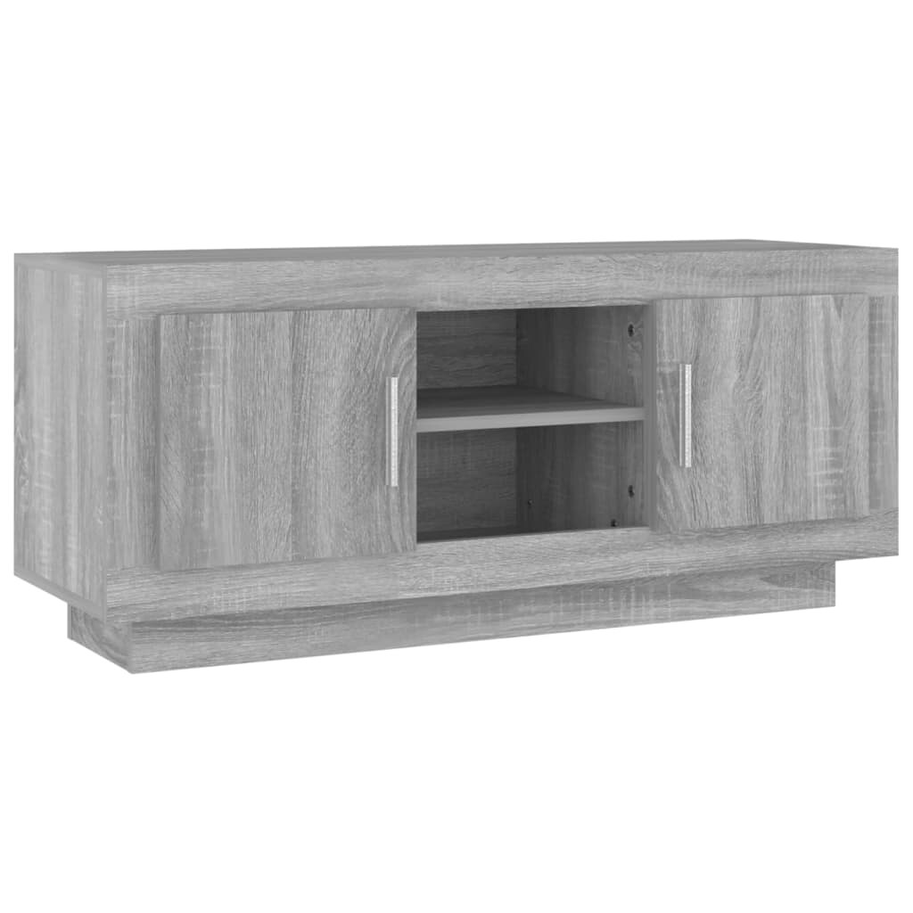 vidaXL TV-Schrank Grau Sonoma 102x35x45 cm Holzwerkstoff Image