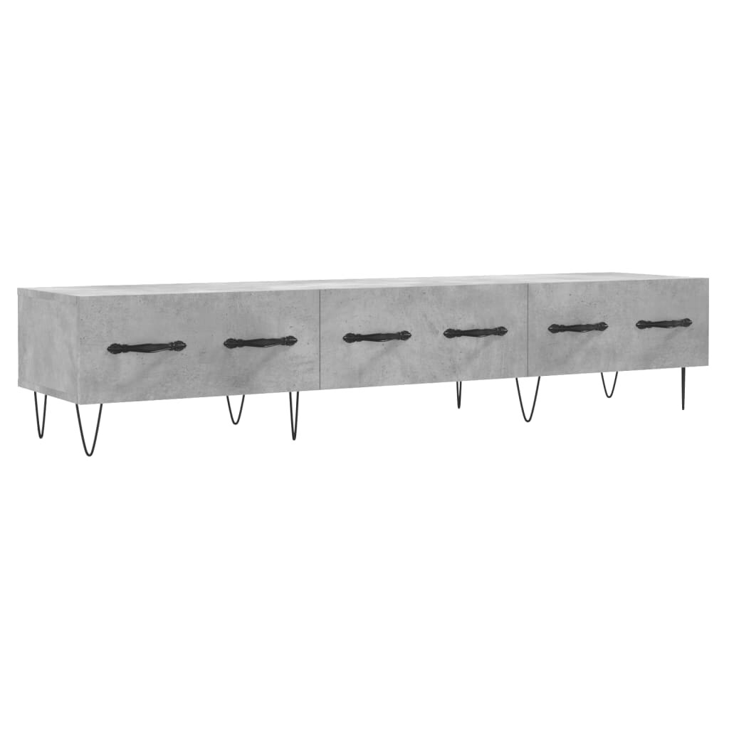 vidaXL TV-Schrank Betongrau 150x36x30 cm Holzwerkstoff Image