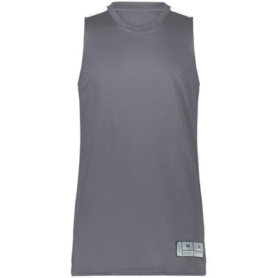Augusta Sportswear 6928 Athletic Youth Swish Reversible Basketball Jersey T-Shirt in Graphite Grey size Large | Polyester