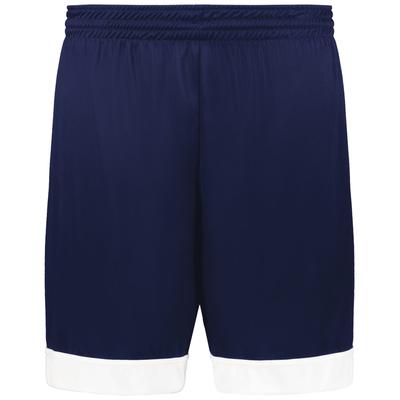 Augusta Sportswear 6929 Swish Reversible Basketball Shorts in Navy Blue/White size Medium | Polyester
