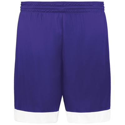 Augusta Sportswear 6929 Swish Reversible Basketball Shorts in Purple/White size Small | Polyester