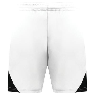 Augusta Sportswear 1737 Youth Step-Back Modern Fit Basketball Shorts in White/Black size XL | Polyester