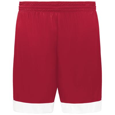 Augusta Sportswear 6929 Swish Reversible Basketball Shorts in Scarlet/White size Small | Polyester