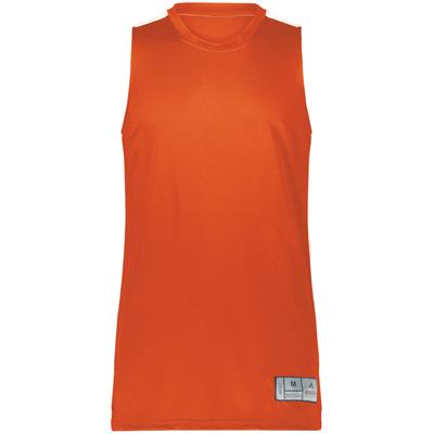Augusta Sportswear AS6927 Athletic Swish Reversible Basketball Jersey T-Shirt in Orange/White size 2XL | Polyester 6927