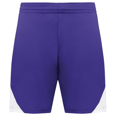 Augusta Sportswear 1736 Step-Back Modern Fit Basketball Shorts in Purple/White size Medium | Polyester