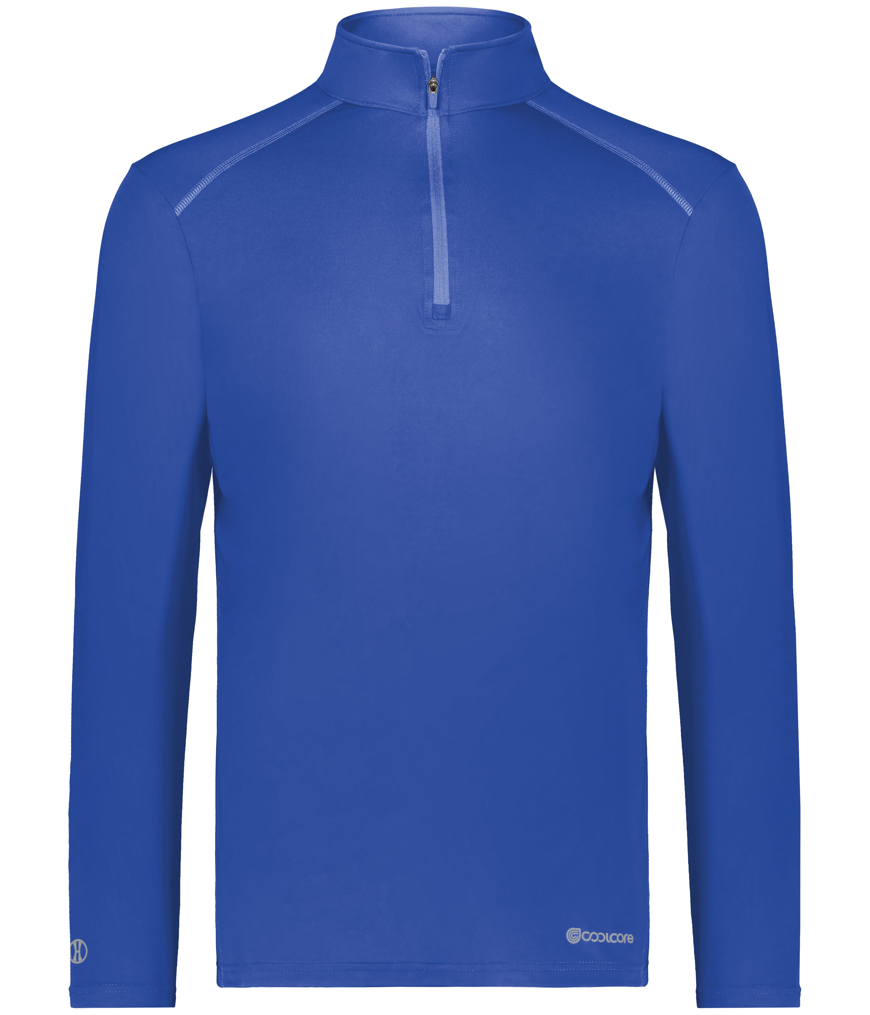 Holloway 222240 Youth 1/4 Zip Pullover Powered by Coolcore T-Shirt in Royal Blue size Medium | Polyester Blend