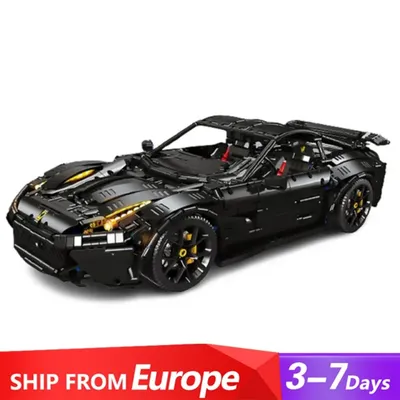 Klemmbausteine Technisches Racing Black Car F12 Berlinetta Modell Sport Rennwagen Bausteine Ziegel für Autoliebhaber Geburtstagsgeschenk 3158 Stück Image