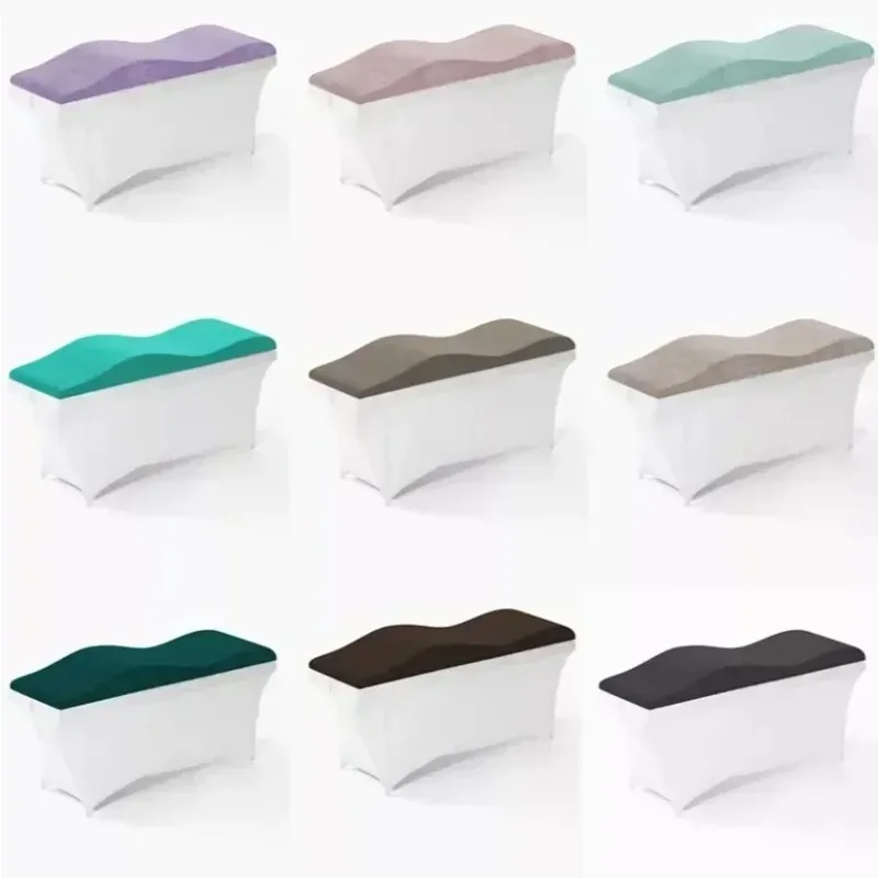 Matratzenauflage für Wimpernverlängerung, Schaumstoff-Spa-Schönheitsbett, Gebogene Salon-Lash-Matratze, Wellenform Image