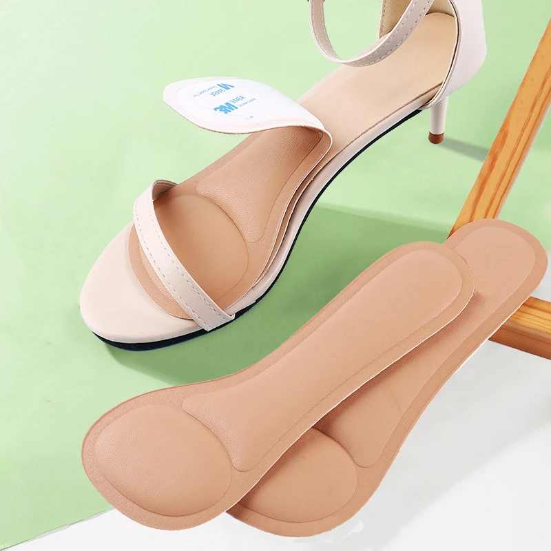 Sandalen Heels Schuhe Einlegesohlen Schweißabsorbierende rutschfeste Einlegesohle Weiche stoßdämpfende Einlegesohlen 2 Stück/4 Stück Image