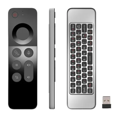 W3 2,4G Wireless Voice Air Maus Fernbedienung Mini Tastatur Für Android TV BOX / Windows / Linux Gyroskop Fernbedienung