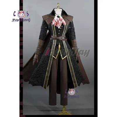 Lady Maria Hunter Spiel Bloodborne Cosplay Astral Clocktower Kostüm Mantel Umhang Hut Schuhüberzug Handschuhe Mann Frau Halloween Uniform Image