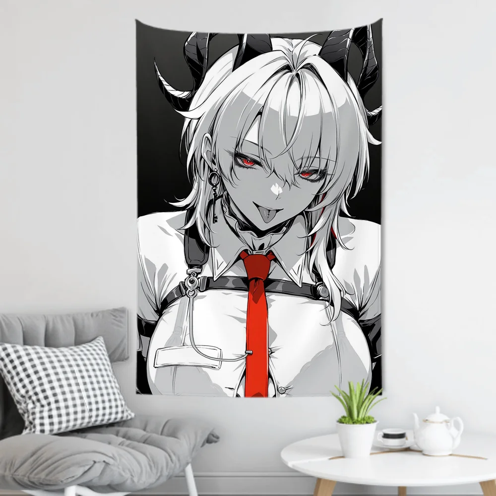 Zani Spiel W-Wuthering Waves Wandteppich, Raumdekoration, Wandtuch, Party, hängender Hintergrund, Raumdekoration, Babyzimmer Image