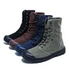 Frühling Herbst Tuch Schuhe Herren Einzigen Stiefel Flachen, Nicht-slip Street Style High top Männliche Schuhe Schwarz Grün Blau plus Größe 45 D316