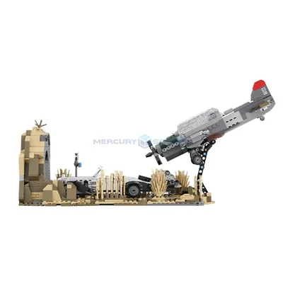 Flight Chase Scene Building Modellblöcke MOC 66123, Film- und Fernsehsteine, Ideen, Wüstenbereich, Image