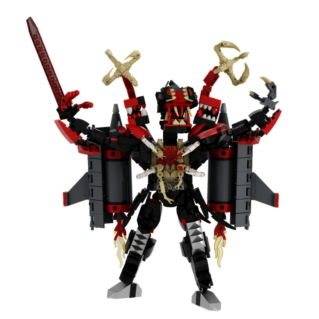 MOC  Zombie Titan Überwachungsroboter-Bausatz, 672 Stück, Ziegelstein-Spielzeug, Weihnachtsgeschenk für Erwachsene und Kinder Image