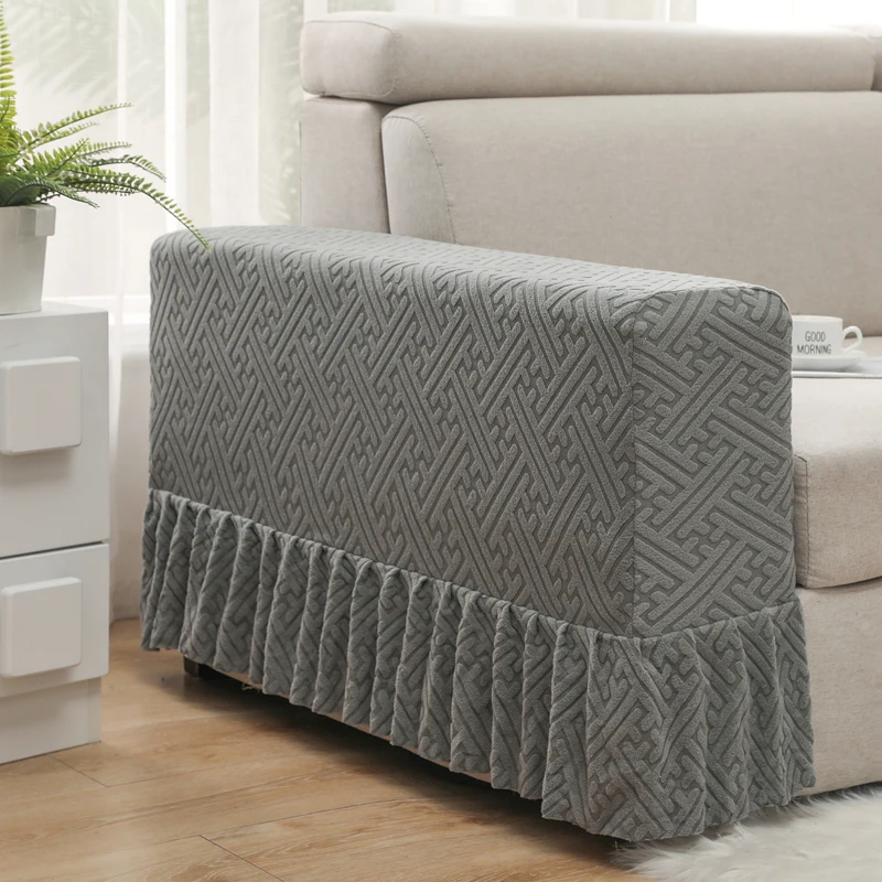 1/2 Stück elastische Jacquard-Abdeckungen für abnehmbare Armlehnen, Möbel-Stretch-Armschutz für Stuhl, Sofa, Couch Image