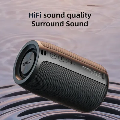 Zealot-S32 6W tragbarer Bluetooth-Lautsprecher, 1800 mAh, Mini, Outdoor, 12 Stunden Spielzeit, IPX5 wasserdicht, für Geburtstag, Urlaub Image