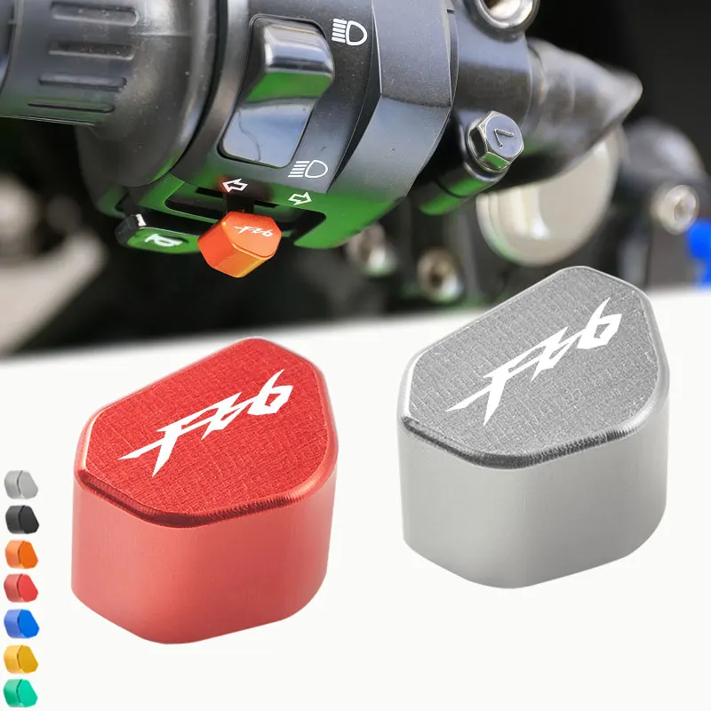 Für Yamaha FAZER FZ6 FZ-6 FZ6 FZ6 N 2004-2025 Motorrad CNC Schalter Taste Blinker Schalter Schlüssel kappe Image