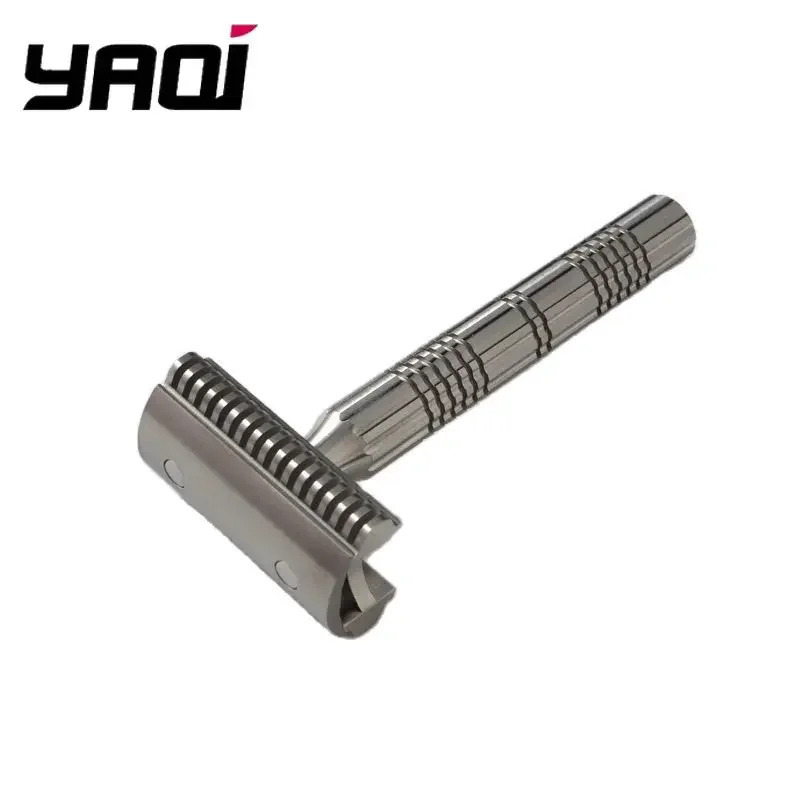 Yaqi Herren-Rohfarben-Version, Bohemia-Rasierer aus Edelstahl 316, verstellbare Grundplatte, neuer Sicherheitsrasierer, Retro-Mode, hochwertiger Rasierer Image